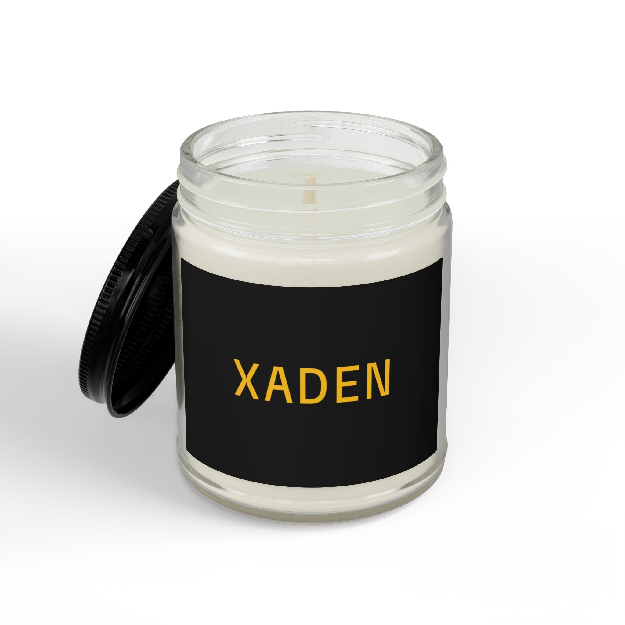 Scented Soy Candles with Black Lid, (4 and 9oz)