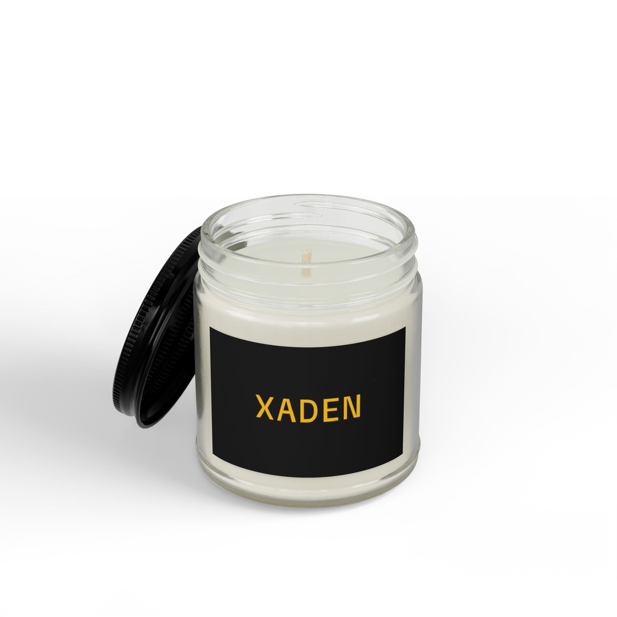 Scented Soy Candles with Black Lid, (4 and 9oz)