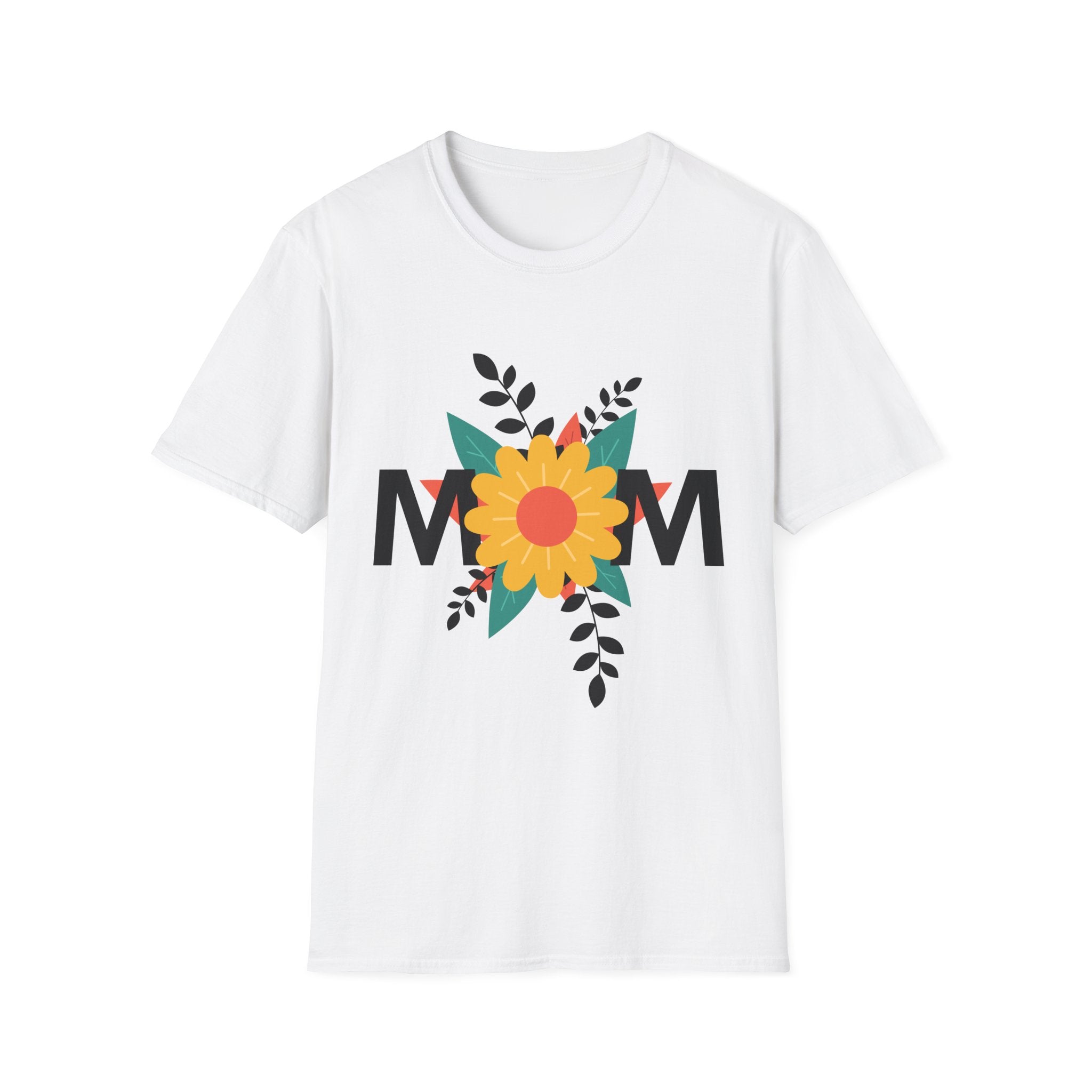 Floral Mom Design T-Shirt | Mother's Day Floral Typography