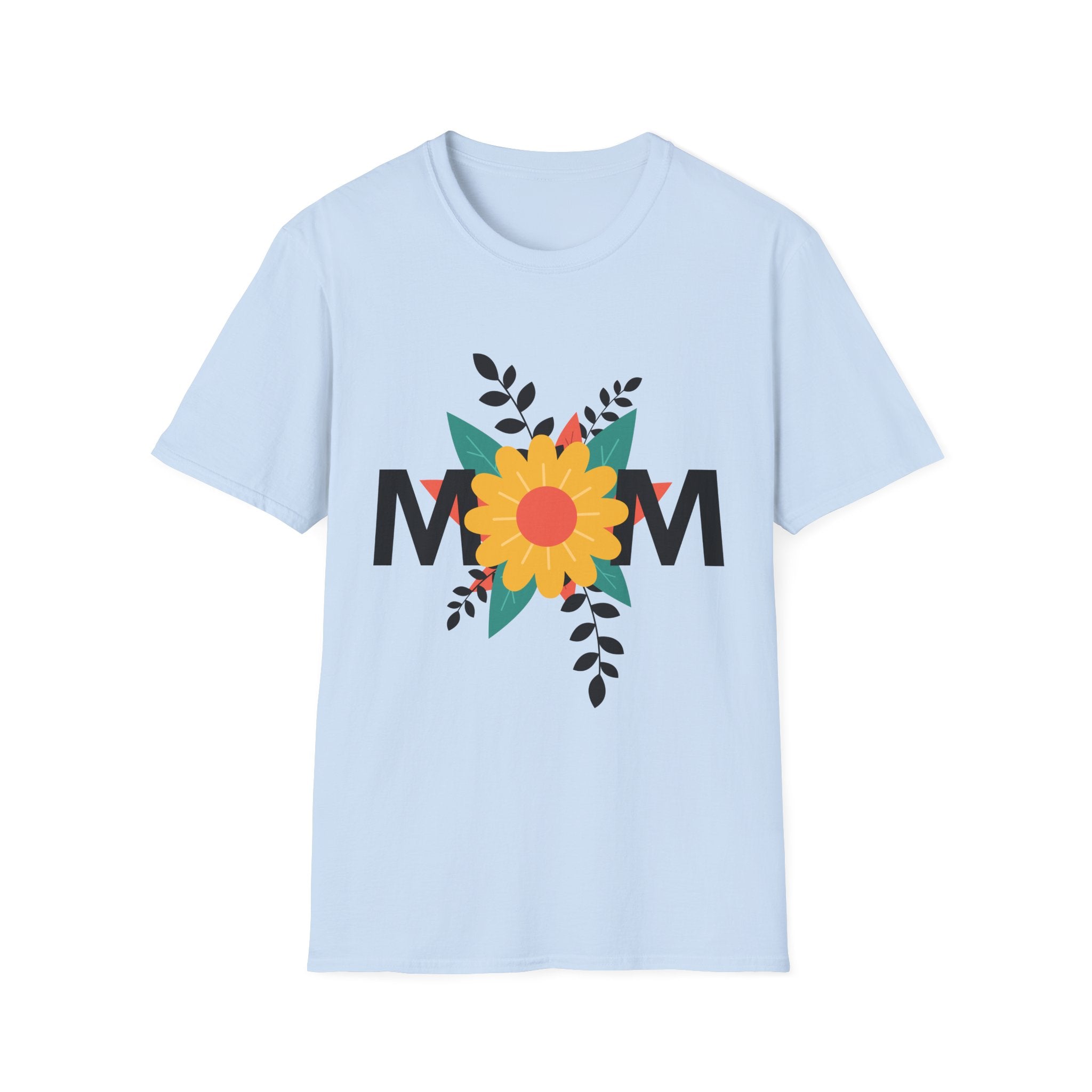 Floral Mom Design T-Shirt | Mother's Day Floral Typography