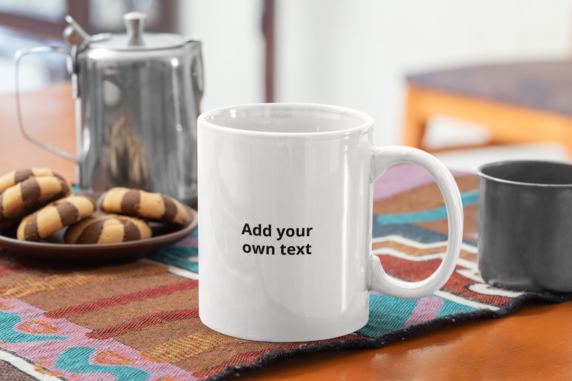 Custom Text Coffee Mug | Personalized 11oz White Mug, Add Your Own Text