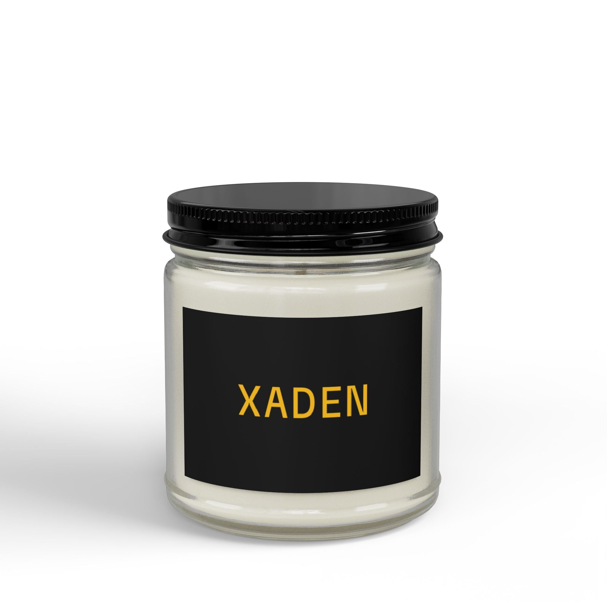 Scented Soy Candles with Black Lid, (4 and 9oz)